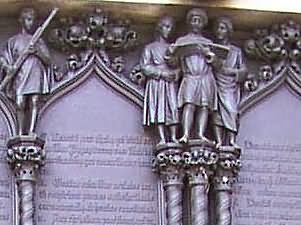 Detail an der Thesentür